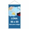 Lona de 85x50 cm lista para colgar