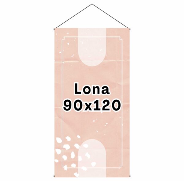 Lona de 90 x 120 cm lista para colgar