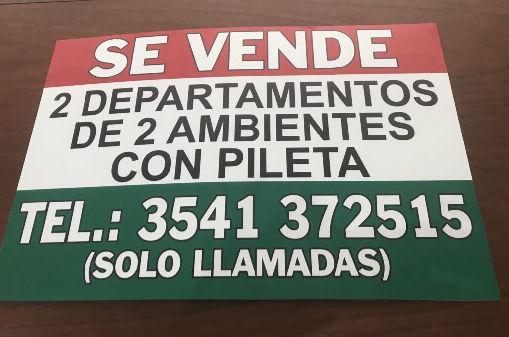 cartel inmobiliarias