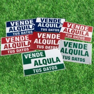 Cartel Corrugado Plastico Inmobiliaria